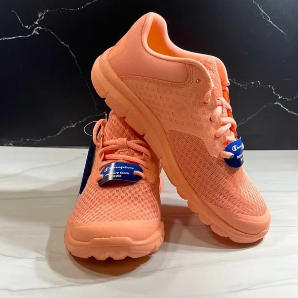 Champion Gusto Cross Women’s Sneaker Monosalmon Pink Athletic Shoes sz 6.5